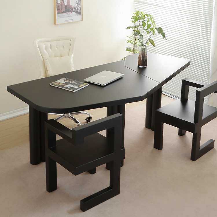 轻奢实木办公桌极简设计师工作台现代简约会议桌创意老板桌电脑桌