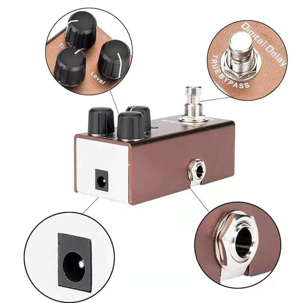 电吉他效果器金属失真过载混响合唱音效乐器配件 小方块效果器