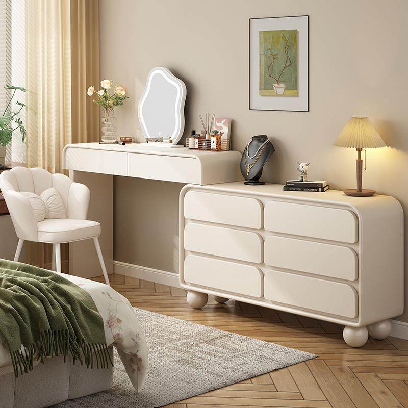 my全实木梳妆台斗柜一体奶油风化妆桌现代极简风卧室轻奢化妆台,电子元器件市场,其它元器件,淘宝优惠券,粉丝福利购,淘宝优惠卷