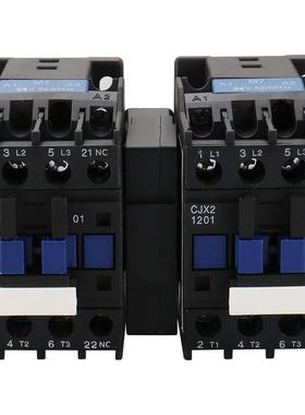 Baomain交流接触器带联锁CJX2-120124VAC18A6KV50/60Hz66