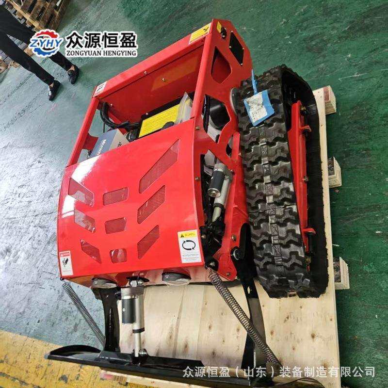 遥控履带割草机众源厂家出口罗马尼亚1.1米割幅大马力割草机