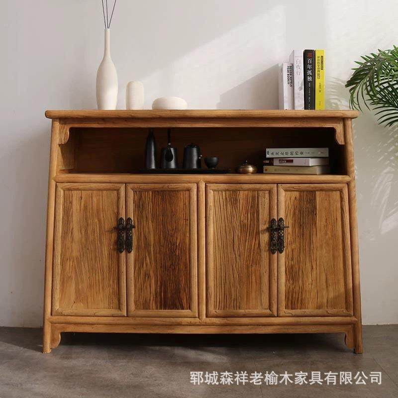 老榆木储物柜做旧双开门收纳柜靠墙书柜榆木客厅餐边柜复古斗柜,电子元器件市场,其它元器件,淘宝优惠券,粉丝福利购,淘宝优惠卷