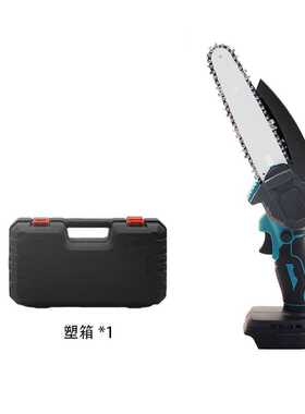 新款21v电链锯4寸6寸园林mini锂电锯充电式伐木工具园艺修枝锯木