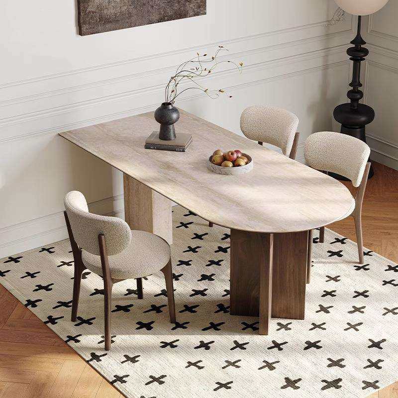 法式复古黑胡桃色实木餐桌椅简约洞石岩板设计师半椭圆岛台餐桌,玩具/童车/益智/积木/模型,毛绒/玩偶/公仔/布艺类玩具,淘宝优惠券,粉丝福利购,淘宝优惠卷