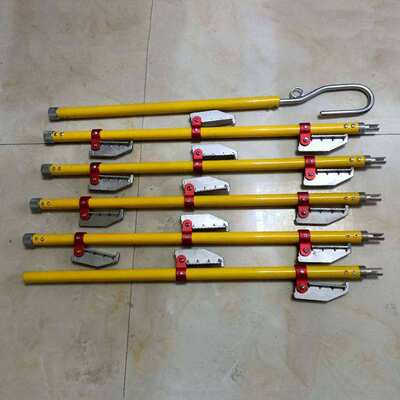 电气化绝缘蜈蚣梯 电杆爬梯可折叠型脚蹬蜈蚣梯电工登高梯单柱爬