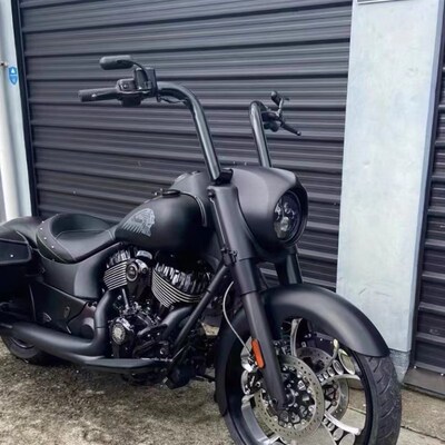 印第安复古黑马  酋长黑马改装舒适回拉猿猴把1.5寸粗加高车把