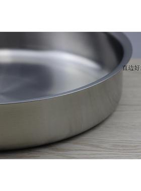 9QX3C18/10不锈钢蒸鱼蒸盘大圆盘IBZ盘04蒸糕凉皮盘水果盘2024262