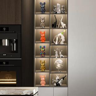 厅高档轻奢装酒柜摆件套装客书柜玄关电视柜办室79547家居软公装