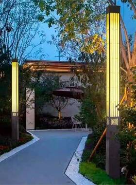 PZX户外方形观灯柱售园中楼公小区园林花园景防水景观灯新式庭院