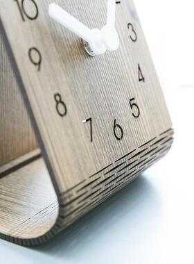 w音ozoom屋件准现代简约台式座摆RKO钟桌面台钟卧室静摆钟家用挂