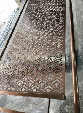 黑武士隔断简工业风不锈钢工艺客厅饰金属装办公室玄关约铁艺9899