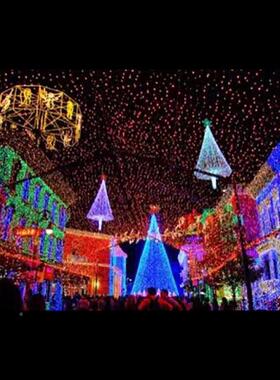 商场酒店楼幕墙LED灯光美陈灯饰画型商业画步行街墙体大ODP体灯饰