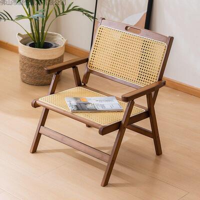 新款藤编款椅21171家用休椅简约实用靠背椅便闲式携餐椅户外藤椅