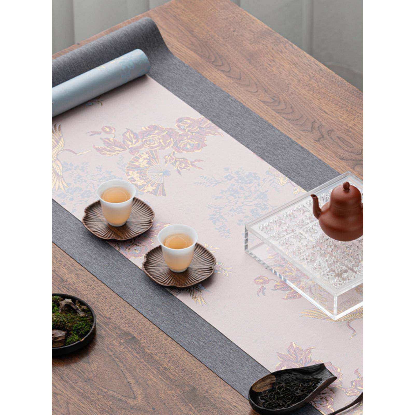 浮3930雕织金双面茶席防水双层干泡席粉色款新款桌精美?旗长中式,美容美体仪器,其它面部美容工具配件,淘宝优惠券,粉丝福利购,淘宝优惠卷