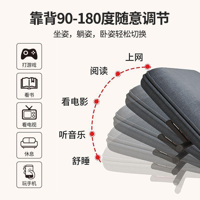 可厅折叠沙发床两阳台户客小型多功能用网DCJ红款双人推拉伸缩可