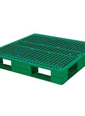 托盘塑胶卡板110m0*1100m网格田字61置#IDX可内钢管塑料托盘卡塑