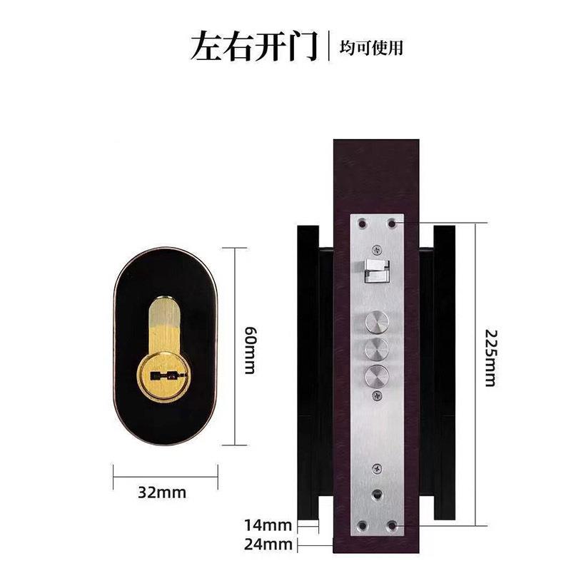 户外双面水IP68别大门全自动指纹密码X5卡钥匙防片配通通锁ap墅p