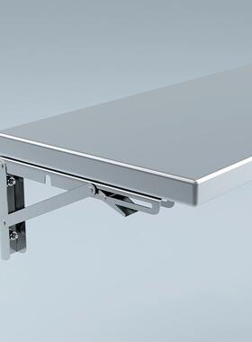 ll厨房304锈钢折叠置桌置物架壁挂式MYA收纳墙上工台餐不桌作垒德