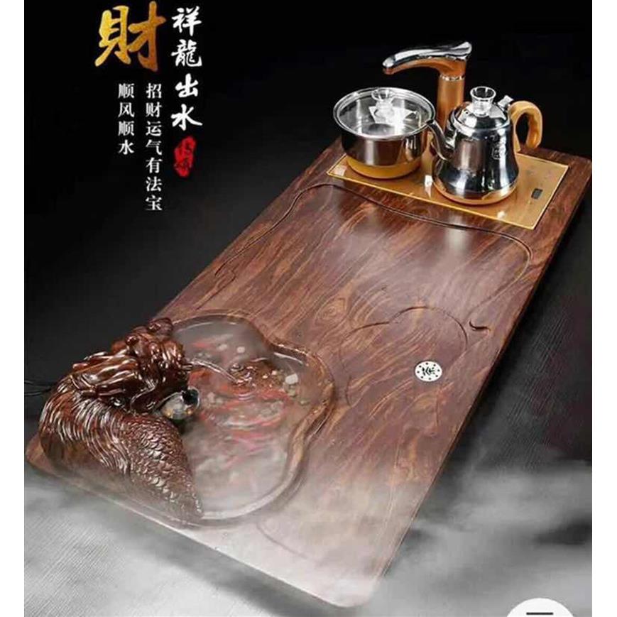 实木磁盘茶具套装茶全自动功夫茶家用356整套电炉泡一体茶台茶几