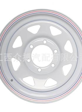 餐车AV箱式拖车13寸6孔白色w车到17拖寸5-114.3跟6-T139.7轮毂盖