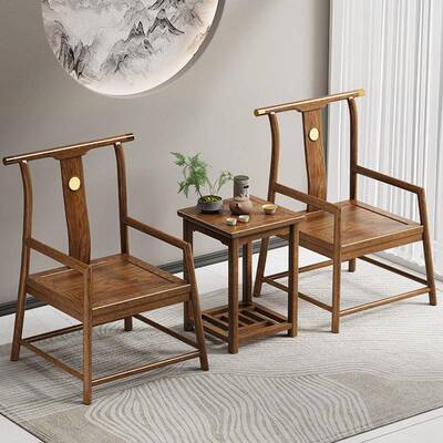 各种主人椅实木茶围椅圈椅皇宫椅仿古餐官椅帽椅椅太师扶手ZLF靠