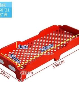 幼儿儿ERE园床午睡床塑料床托管班小学生叠童幼儿休午叠床单人床