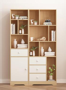 cs书架置架落地儿童书柜柜简易靠HTSG-001卧墙收纳柜子客厅储物室