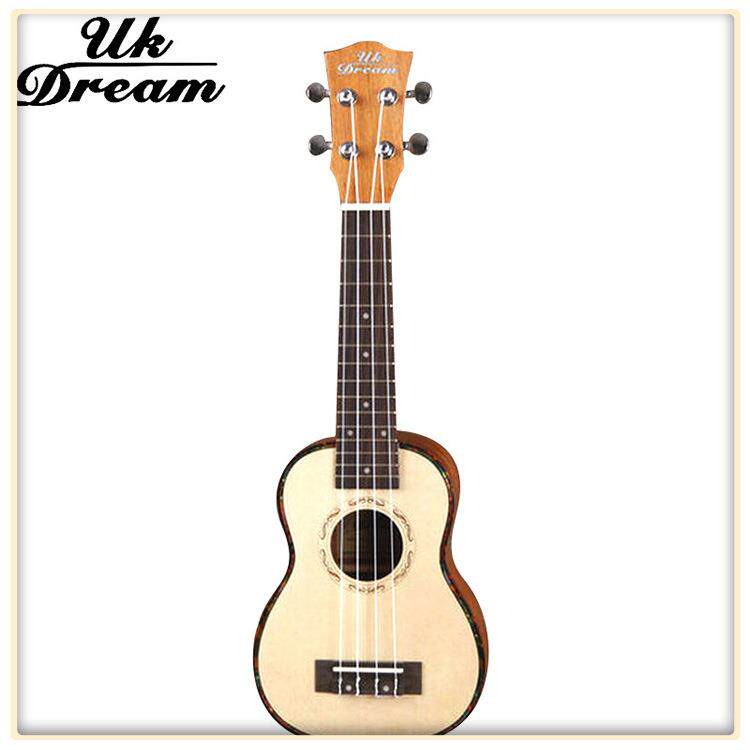 ukulele吉他21寸夏威夷云杉单板桃花芯木小吉他小四弦吉他US-54A