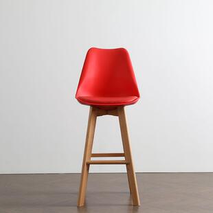 木制凳子吧台凳奶茶店高脚凳家用简约高椅子酒吧凳吧凳北欧吧椅子