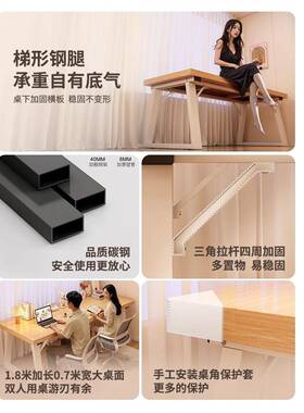 书台式用学习桌桌卧室YAE易家写生写字台长方形工作简台现代办公