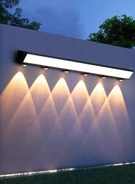 户外室外太灯阳能壁灯墙壁围墙别射灯氛IQE围装饰洗墙灯外墙庭院