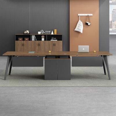 1办公室员工合办桌椅组简约现代单人位OBU1.2米带抽屉.4职员电公