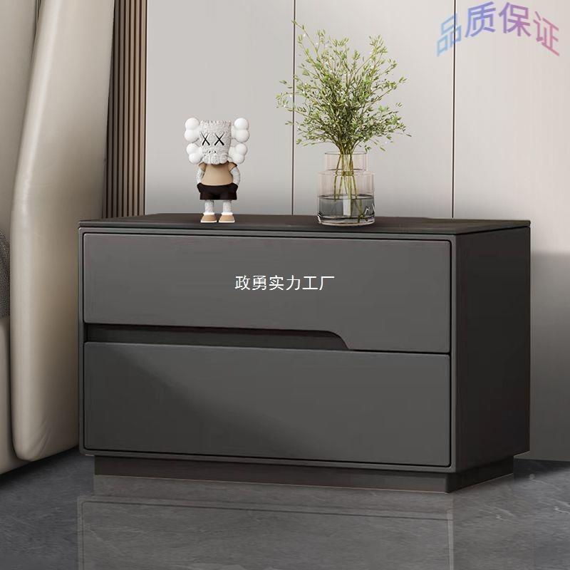 意PWS加宽大实木床头柜寸轻奢式新款大尺收加纳卧室家用床边柜