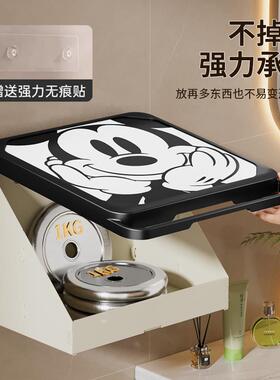 生PWI浴室壁画收纳箱卫间挂墙上置物架厕折所叠柜子干盒放净衣服