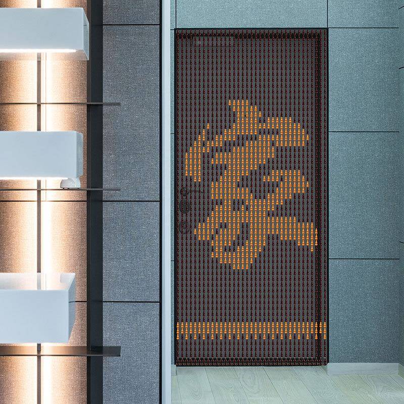 UHY福字帘字体珠帘门帘隔断帘客厅关遮挂装帘饰屏风网红挡帘免玄