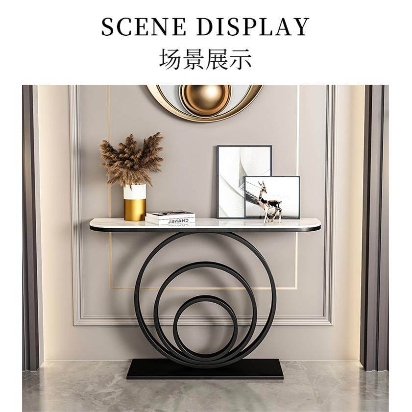 轻奢玄关板桌简入户装饰中玄关柜约现代半圆岩新式条案JZJ玄关台,鲜花速递/花卉仿真/绿植园艺,其它园艺用品,淘宝优惠券,粉丝福利购,淘宝优惠卷