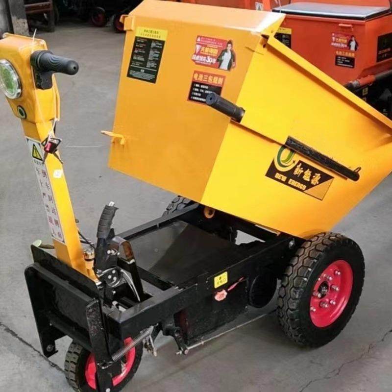 电动工三轮车大骑LBF兵三程地门工拉砖车拉沙翻斗车灰开斗车拉货