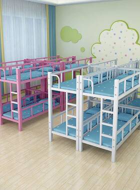 小学生层午托床幼园双床铺铁架小饭桌辅导托管儿班午睡上下儿IVG