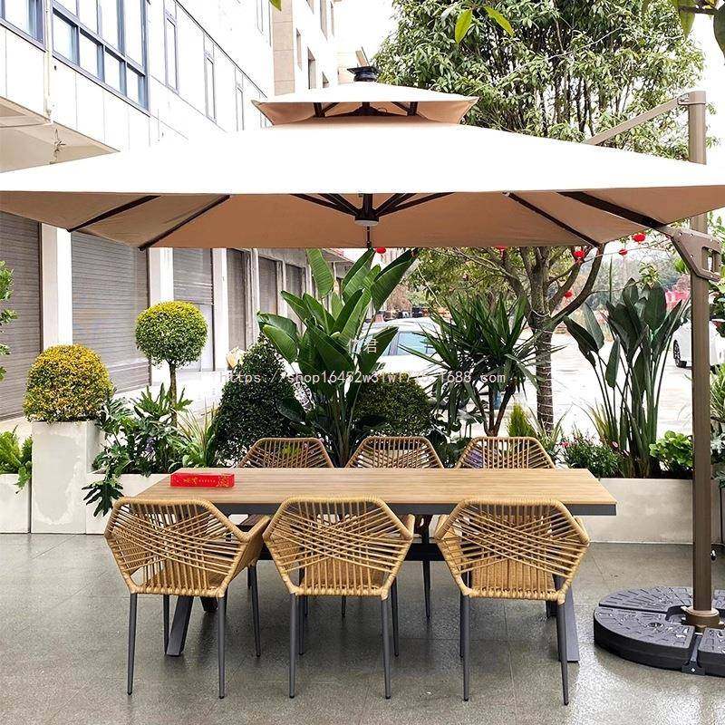 外桌庭syg-220院带伞椅套装露天阳台别墅户花园编室外简藤约休闲,商业/办公家具,商用藤编家具,淘宝优惠券,粉丝福利购,淘宝优惠卷