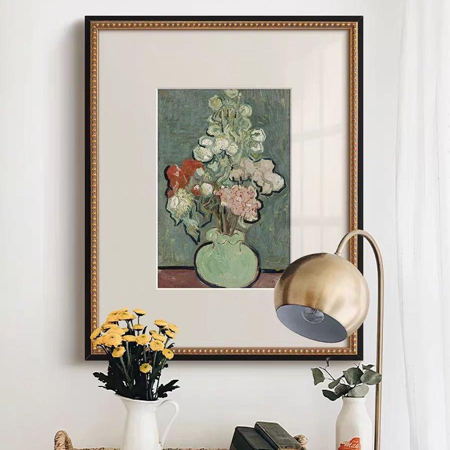 式小众边艺术客厅装饰画美式复古MUW卧玄室关餐柜壁画大师梵法高