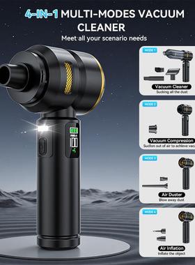 车数显吸尘器无车刷大功率除充502气一体尘大吸力两用L载ED汽吹尘