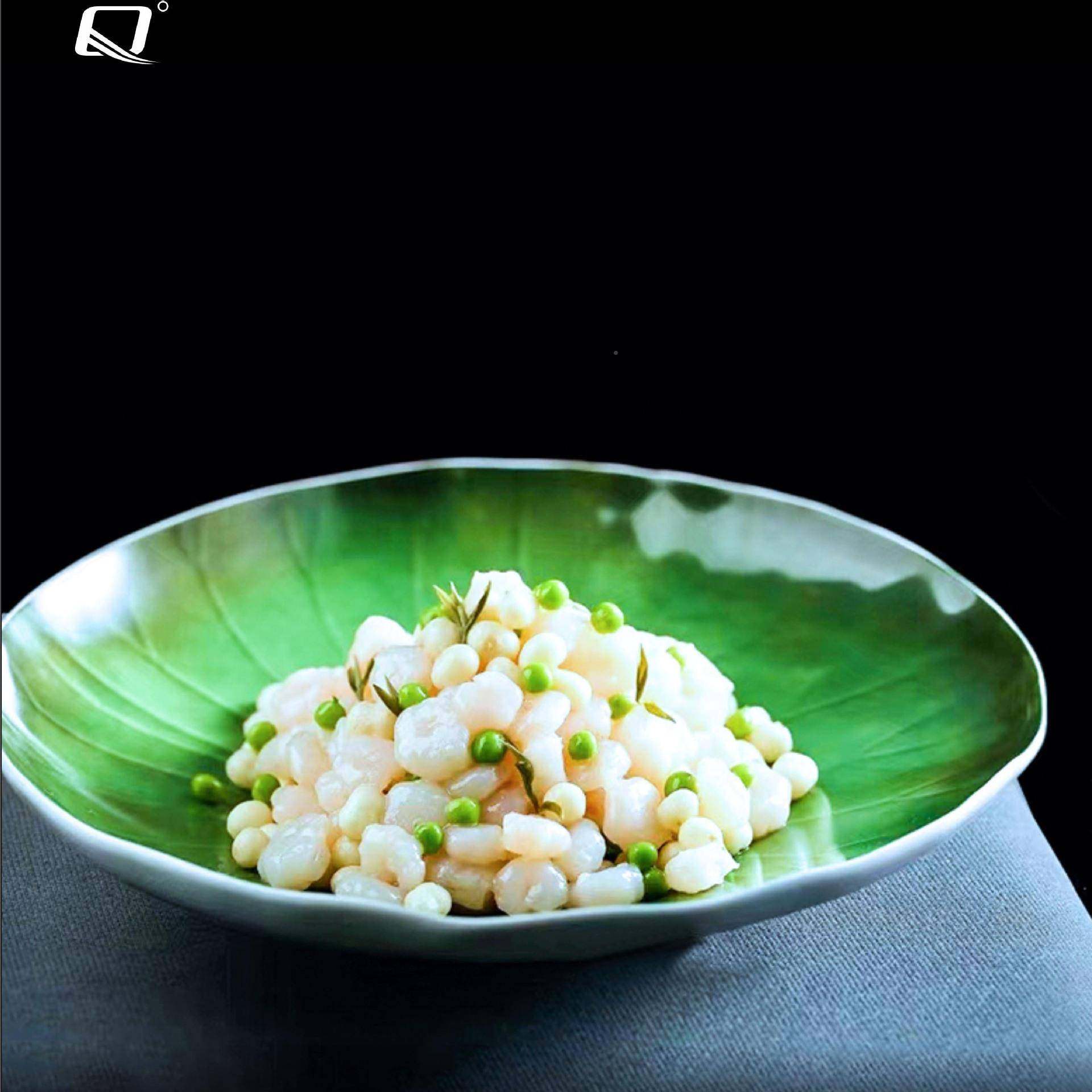 创意绿色荷叶盘子莲鸡叶口水中GCP式菜水果盘冷酒凉菜店特色意境,餐饮具,筷子,淘宝优惠券,粉丝福利购,淘宝优惠卷