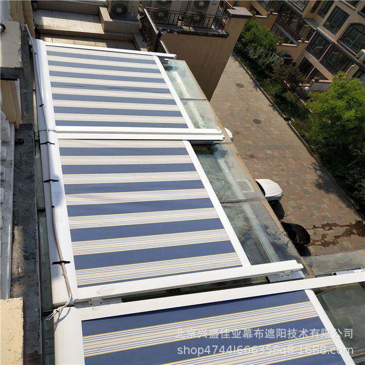 高碑店光房室外天幕蓬璃天房隔热帘阳采光顶电动幕帘户xsjy-018外