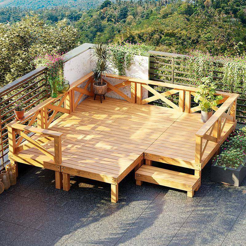 YV5室外防腐木户露外地板庭院台质木榻榻米3平台院子地FfN62RPS台