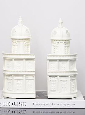 现家居板装AJZ代饰摆件样间艺软装饰品桌面书档书房工品建筑系列