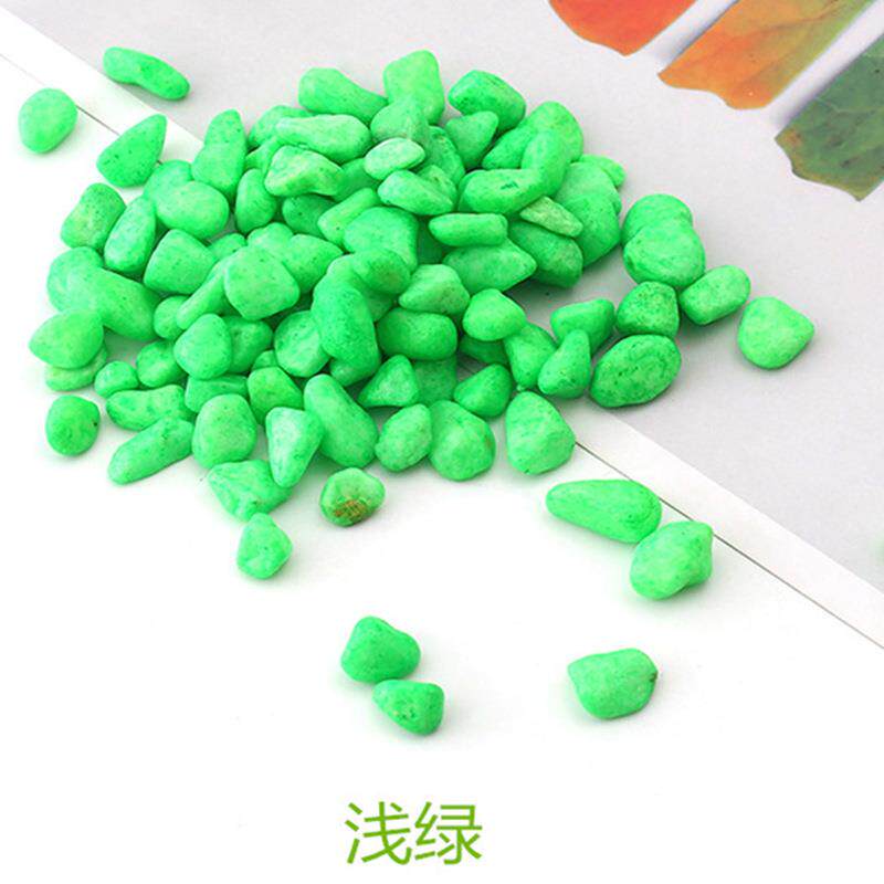 五彩多肉420肉铺面石染色小石子鱼缸造多铺面彩色石鹅卵石染色景