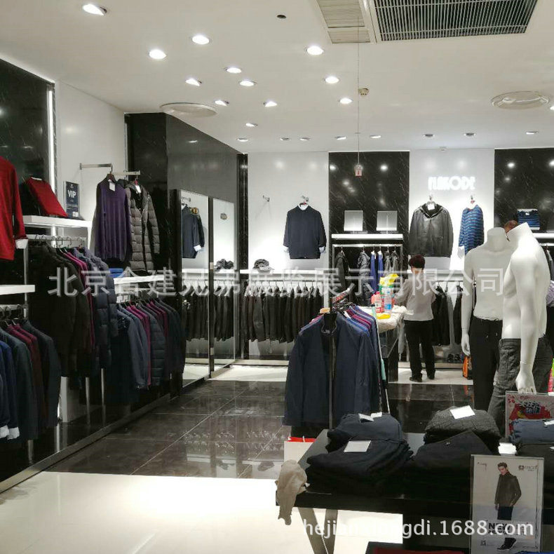 服装展柜欧式服装展柜中岛服装展柜直播间背景柜女装包柜台定 制