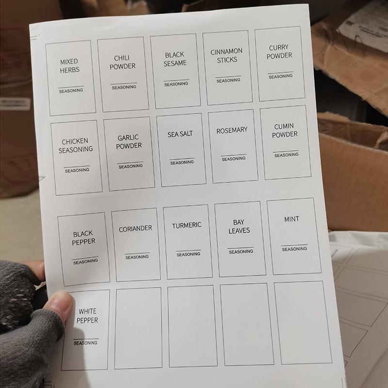 玻璃调TZX12006料料罐套装相密思木盖方形璃瓶带底座套装封胡玻椒