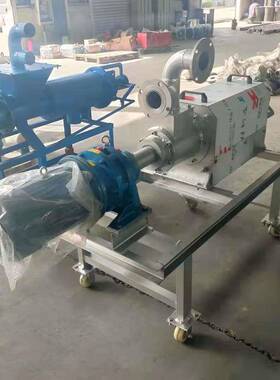 养殖场固液挤干湿离机螺旋式分猪用粪干机纸浆RYN小型脱水机
