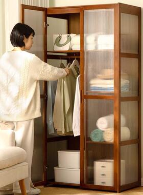 家用易衣柜简经济性出租房用衣区防组装尘挂货77437架式卧室衣橱